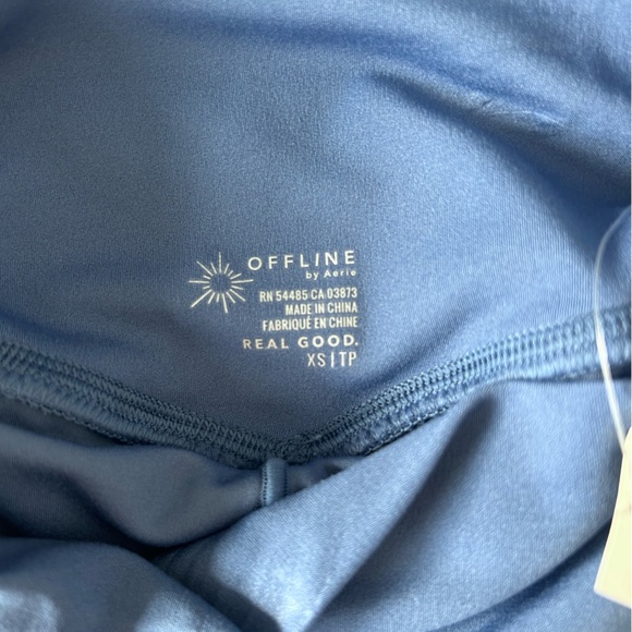 OFFLINE By Aerie Real Me Ruffle Flirty Shorts in a blue color- size XS - NEW - Picture 5 of 5